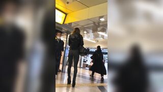 【4k】 テーパードパンツ長身美人 OLのお尻, 激揺れアンミラ系白ニットさんに今年最後のダメ元ナンパ!!! ちょっと口リ系フェイスのショーパンちゃ voyeur jp 3 (2)