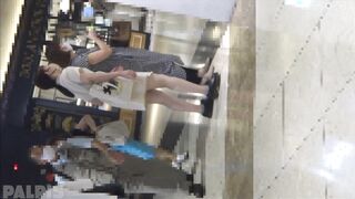 薄紫ピタピタスーツでおしりプリプリ voyeur jp 2