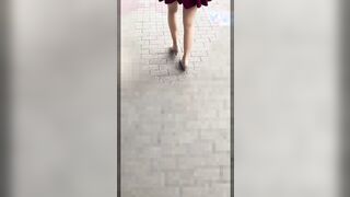 衝動的に撮れた【白P】 若干食い込み生活感溢れる Pがエロかった【マスク顔出しそのまま】 voyeur jp 2