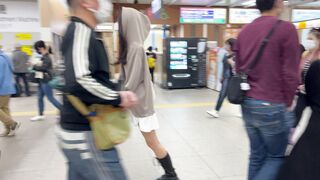 衝動的に撮れた【白P】 若干食い込み生活感溢れる Pがエロかった【マスク顔出しそのまま】 voyeur jp 4