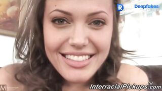 Hollywood Star And Black Long Penis In Her Hands, Angelina Jolie Face Swap ⭐ wpop allpop