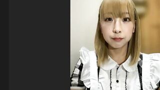 金髪のお姉さんがメイドコスプレをしてオナニーするzoom jav jvip