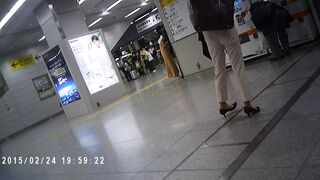 No.777 脚線美の見ごたえバッチリ ！スキニーデニムのスタイリッシュお姉さん , 美しすぎるエリートOLが朝からＴバックもろわかりのピタパン履 voyeur jp 1 (1) 3