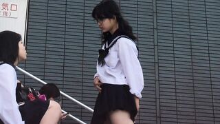 妄想vol.172「制服と強風のコラボでチラ…」 voyeur jp 4