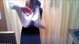 高画質【JD試着室】☆美乳JDさんの食い込みパンツ voyeur jp 3