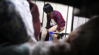 スライム乳の女子大生 。あまりに大胆な姿に困惑してしまいます voyeur jp 6