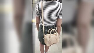 痴漢記録日記 vol.117【2人目：イッちゃってる巨乳ワンピJD】 voyeur jp 4