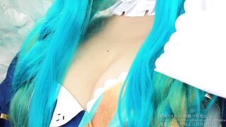 【デカ乳輪♡】 爆乳魔法使いレイヤーの油断 ！ゆるゆる胸元衣装で半分おっぱい丸出し撮影会！【ハプニング】 voyeur jp 1