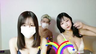 【2-20・2部配信】抜群のルックスを誇る美女2人と絡み合う中出し3P性 jav jvip (3)