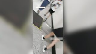 【生オカズ】過去一の美肌・美脚JKたちに　臭すぎるザーメンを  voyeur jp 1