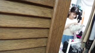 グラマラス爆尻ヒップOL さん食い込みパンティたっぷりお着替え ！ 僕のお店の試着室145 voyeur jp 6