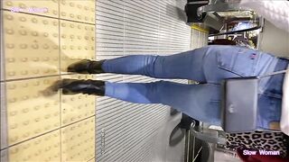 歩き尻 04, パンツ16☆長身美尻デカ尻デニム！躍動する肉尻に大興奮！プリ尻JDオマケ付^ ^, No.179「大きな曲線を描くデカ尻セレブお姉さん」 voyeur jp 1 (2)