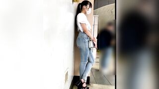 歩き尻 04, パンツ16☆長身美尻デカ尻デニム！躍動する肉尻に大興奮！プリ尻JDオマケ付^ ^, No.179「大きな曲線を描くデカ尻セレブお姉さん」 voyeur jp 3 (6)