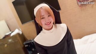 FC2PPV 4852149 可愛過ぎるシスターに生ハメ顔射しました jav