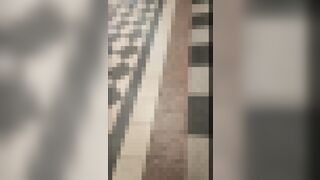 まさに台風の目。真面目そうな巨乳女●高生が9名に囲まれ満員電車のド真ん中で集団痴漢　痴漢記録日記388人目 voyeur jp 3