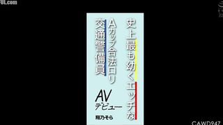 CAWD-947 The Youngest and Eroticest A-Cup Legal Lolita Traffic Guard in History AV Debut Shono Sora Censored