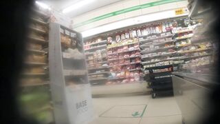 【12分】黒髪ポニテ少女のクソミニ極薄タイツ voyeur jp 2