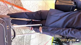 アパレル営業 商品よりも自分の白パンアピール Part2, 【4K60P街撮り】レースのパンティーがくっきり！！パンティー透け透けのお姉さん2 voyeur jp 3 (6)