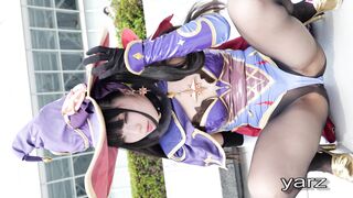 【11分】 派手髪ギャルの網タイツ越しパンチュ voyeur jp 1