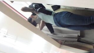 【アヒルの980円均一】試着室 盗撮風 美少女パンツ voyeur jp 1