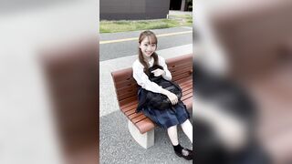 【文系大学生Ａ-２０】後輩ＪＫ（ゆうなちゃん）を逆さ撮り voyeur jp 1