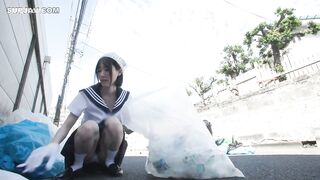 CAWD-944 The fate of an innocent schoolgirl who was defiled by a middle-aged man with a foul-smelling semen splashed all over her neighbor's trash roo... Censored