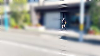 [4K]激かわ清楚系J〇ちゃんの通学中の生パンツで激勃ちした件ｗｗ voyeur jp