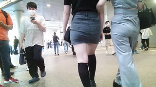 【FHD高画質】デパ地下セレブのレース透けピタパン, 【HD高画質】 打ち合わせ前の通勤キャリアウーマン ぴっちりベージュパン voyeur jp 1 (3)