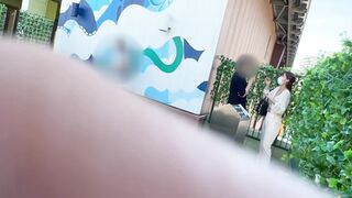 OLさんのシャツの隙間からバレないように胸にイタズラ, 【社内同僚OL胸チラパンチラ】2名Dカップ新人デザイナー＋クール系美女の事務員さん voyeur jp 2 (2)