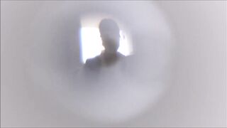 OLさんのシャツの隙間からバレないように胸にイタズラ, 【社内同僚OL胸チラパンチラ】2名Dカップ新人デザイナー＋クール系美女の事務員さん voyeur jp 3 (3)