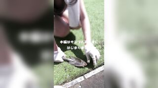 【！！紐パン落下ハプニング！！】【公園で外遊び】【激かわ幼ママのすけマン総レースパンティー】, ななせ【胸チラ動画】乳輪チラあり, 撮影 voyeur jp 2 (2)