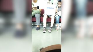 黒ワンピ美少女JDのサテン白パンツ, 素敵な笑顔でパンティ見えっぱなし！　電車対面, 哲夫の快楽盗撮9, 【セット】スタイル抜群の黒髪美人K voyeur jp 1 (5)