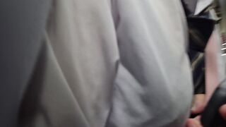 痴かん狂信者 #140【★6】色白な超絶美少女、ブラウス脱がして生の美巨乳揉み、乳首コリコリ成功！撮影に気づいて必死に顔逸らし voyeur jp