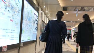 美＊パンティーライン通信＊ピンクパンツの女子大生Pライン巨尻追跡編, ギャル尻パラダイス★薄手のホワイトデニムを穿いた金髪ド派手ギャル様 voyeur jp 2 2 (1)