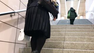 美＊パンティーライン通信＊ピンクパンツの女子大生Pライン巨尻追跡編, ギャル尻パラダイス★薄手のホワイトデニムを穿いた金髪ド派手ギャル様 voyeur jp 2 2 (2)