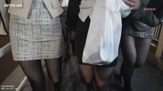 FTHTD-096 King's Game with my female colleagues in black stockings! My mischievous colleagues look down on me, the only man, and tease me in this luxu... Reducing Mosaic JAV