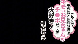 T28-510 The little sister who is known as a beautiful girl in her class only loves her creepy brother's dick! Shiina Sora Reducing Mosaic JAV