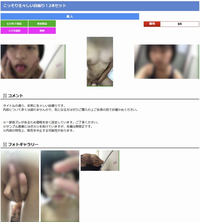 こっそり生々しい自撮り！2本セット